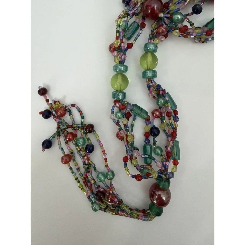 Pier One Imports Curtain Tie Backs Funky Colorful Beads  Set Of 2